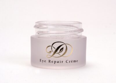 Eye Repair Creme: Plastic — spray coat frost finish / screen print / hot stamp
