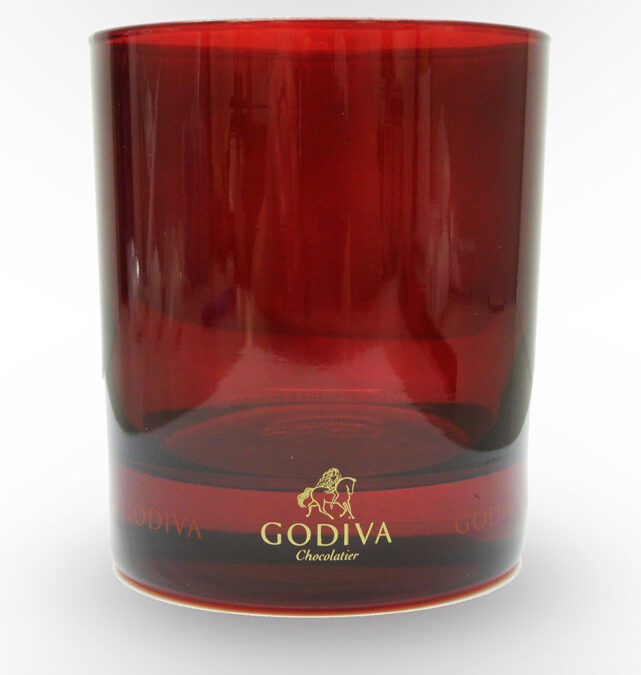 Godiva: Glass — spray coat / screen print