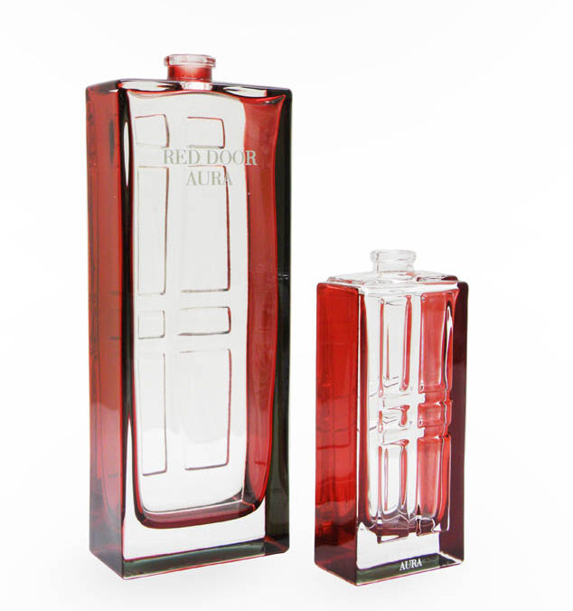 Elizabeth Arden: Glass — screen print / tinted coating / UV top coat