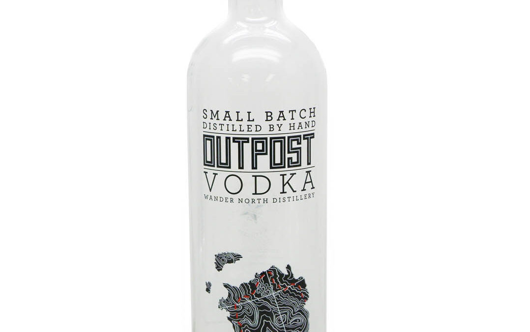 Outpost Vodka: Glass — screen print